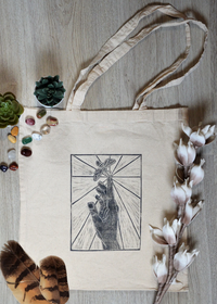 totebag, hand bee, 100 kronor